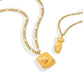 Latest Designs Exaggerated Hip Hop Cool Style Body Face Pendant Double Layer Necklace Stainless Steel Jewelry Necklace