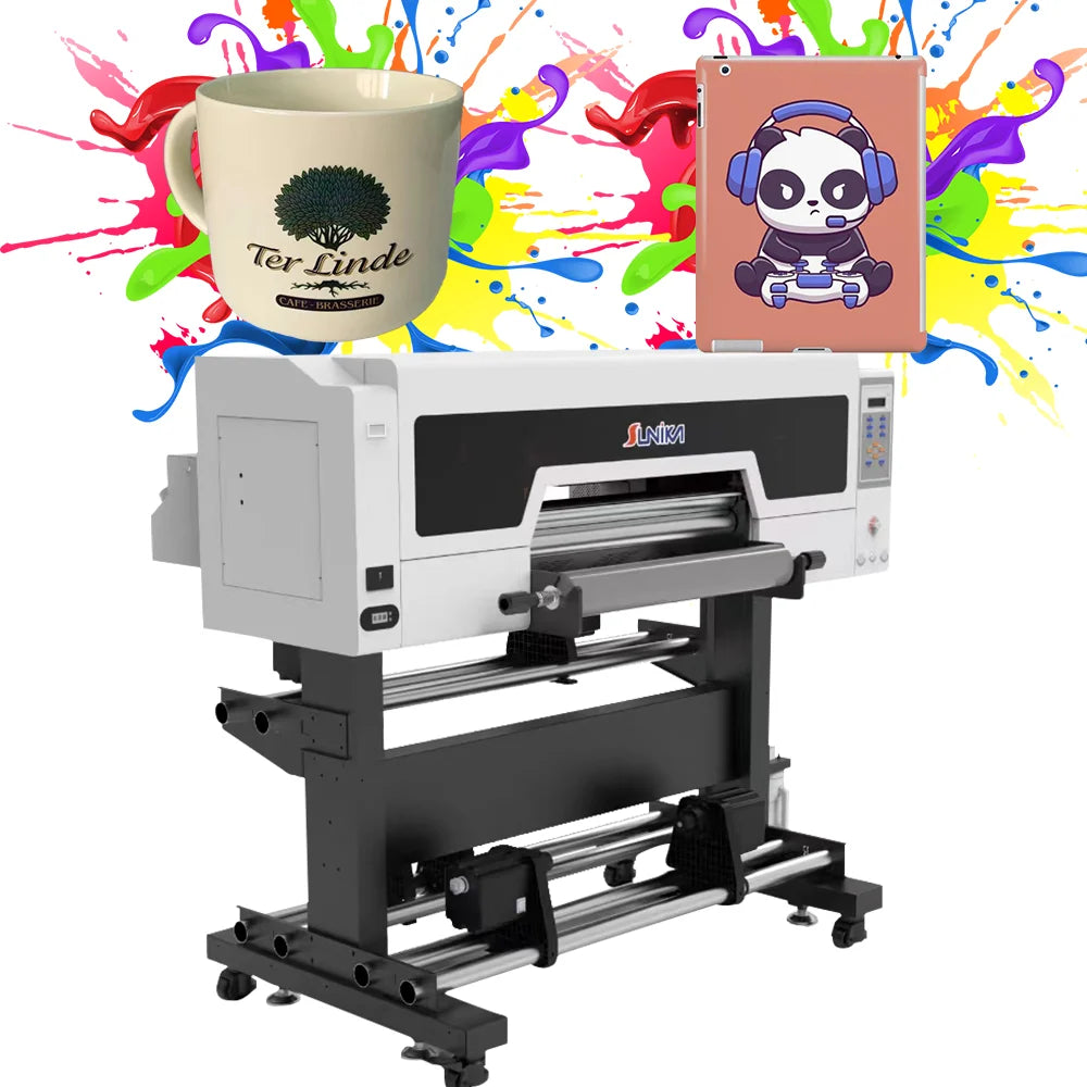 Digital UV DTF Sticker Printer with Epson I3200 Original Printhead 60cm Uv Dtf Film logo Printer Roll to Roll Printing Machine