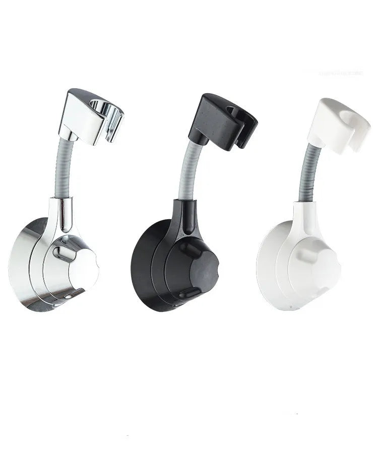 Modern Corner Wall Mount Shower Head Holder Adjustable Shower Bracket Heavy Duty Section Cup Shower Wand Holder