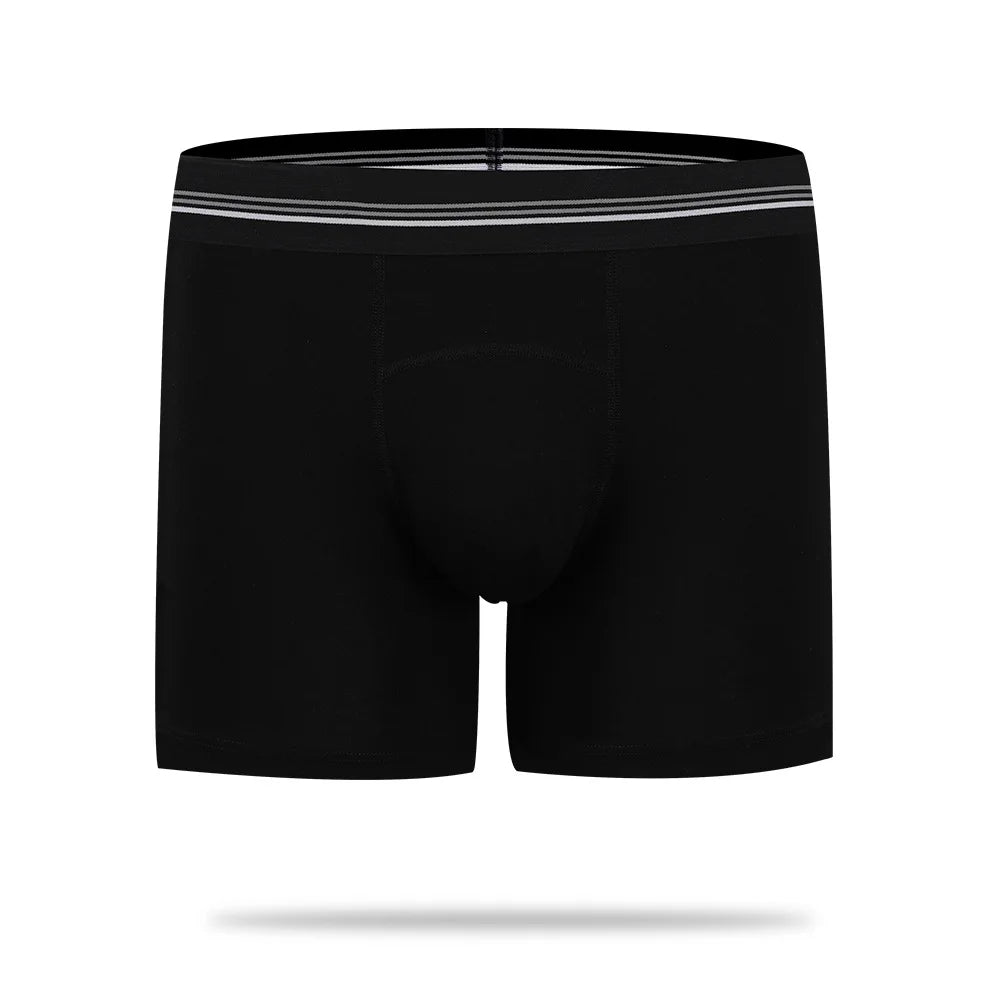 Men's Mid-Rise Boxer Shorts Breathable Cotton Plus Size Men's Boxers Cotton Underwear