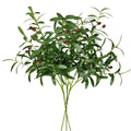H05227 Top Quality Decor Olive Twig Green  Plants Spray Artificial Green Wall Greenery Wedding Branch Artificial Olive Branch