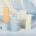 Early Riser 3D Crooked Road Shape Scented Candle Silicone Mold DIY Aromatherapy Soap Mouldings for Candle Making
