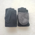 Sample Support 2026 Factory Wholesale sheepskin Warm Soft Fur Men Lambskin Winter Gloves