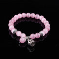 Colorful Cat Eye Stone Crown Crystal Crack Bead Bracelet Luxury Charm Couple Jewelry Men's and Women's Christmas Gifts