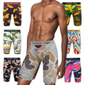3D Digital Printing Spandex Custom Boxers for Men Plus Size High Quality Custom Logo Wholesale Mens Underwear