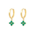 6 Colors 18K Gold Plated 925 Sterling Silver  Huggie Earring Pearl Drop Earring Dainty Silver Earring