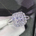 European American Fashion Luxury Diamond  Universal Ring Shiny Rhinestones Ring Girls