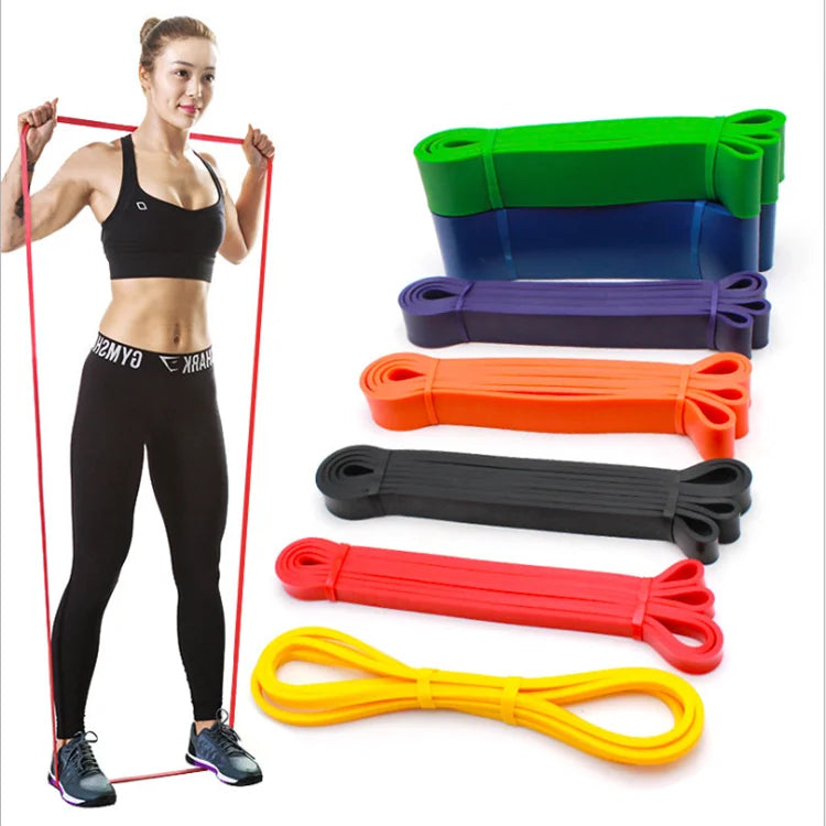 Wholesale Customizable Logo TPE Long Loop Fitness Resistance Bands Set Heavy Pull up Training for Sports Usage