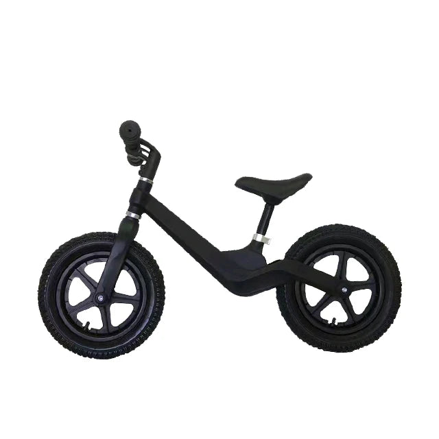 New Arrival Black Kids Carbon Fiber Bike Custom Push Bike Baby Running Bicycle for Child Learning