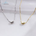 Charm Fashion New Design Fancy Stainless Steel Clavicle Pendant Chain Golden Bean Necklaces Women Customized Color Archer