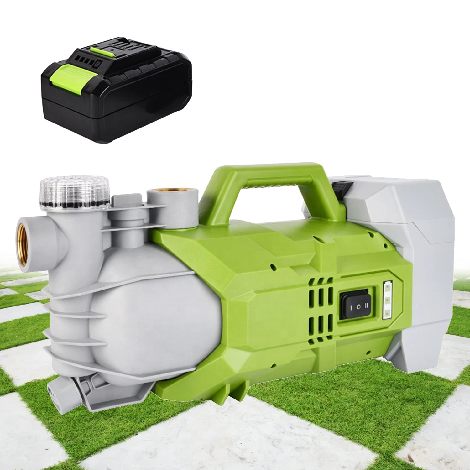 VERTAK 6m Max. Suction Height Battery Water Pressure Pump for Car Wash Mobile Water Pump