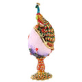 European Egg Jewelry Box Inlaid with Diamonds Painted Metal Crafts Creative Ornaments