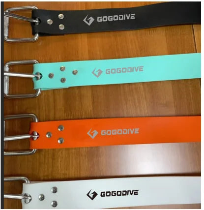 Sinodiving Free Diving Equipment Soft Silicone Weight Belt with Stainless Steel Buckle