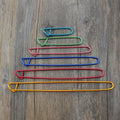 6pcs/set Yarn Stitch Holder Set Crochet Knitting Needle Stitch Holder Kit Aluminum Safety Pins  for Blankets Scarves Quilts
