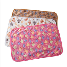 Fluffyet Dog Blanket Multi-colors Paw Printing Soft Pet Blanket Wholesale