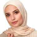in Stock 170*60cm Plain Jersey Hijab for Muslim Women Stretchy Shawls and Scarves Islamic Jersey Headwrap for Spring