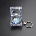 Van Gogh Painting Sunflowers Starry Night Lris Double Side Key Chain 35mm Large Size Glass Ball Keyring Key Holder Gift Box Gift
