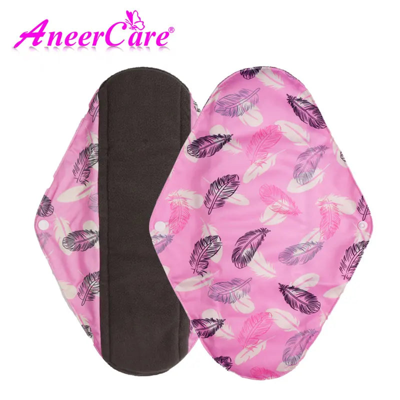 Bamboo Charcoal Fiber Large Capacity Good Air Permeability to Reduce the Sultry Feeling Organic Reusable Sanitary Napkin