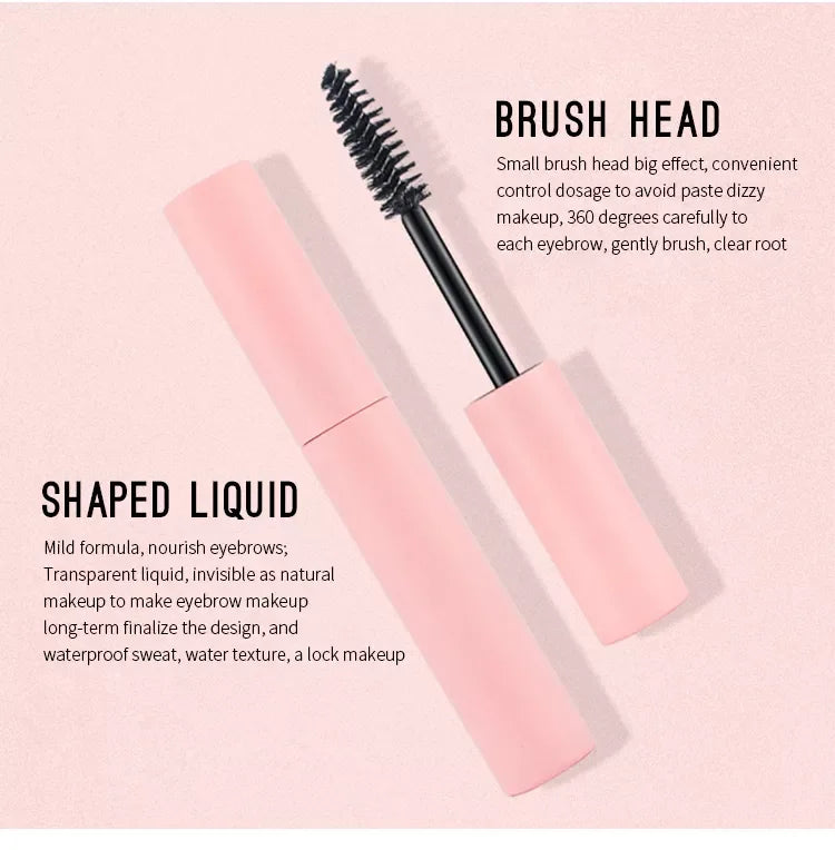 Private Label Clear Brow Gel Shaping Anti-Sweat Long-Lasting Eyebrow Styling Gel Gelly Mask Vegan BBrow Gel Minerals for Eye