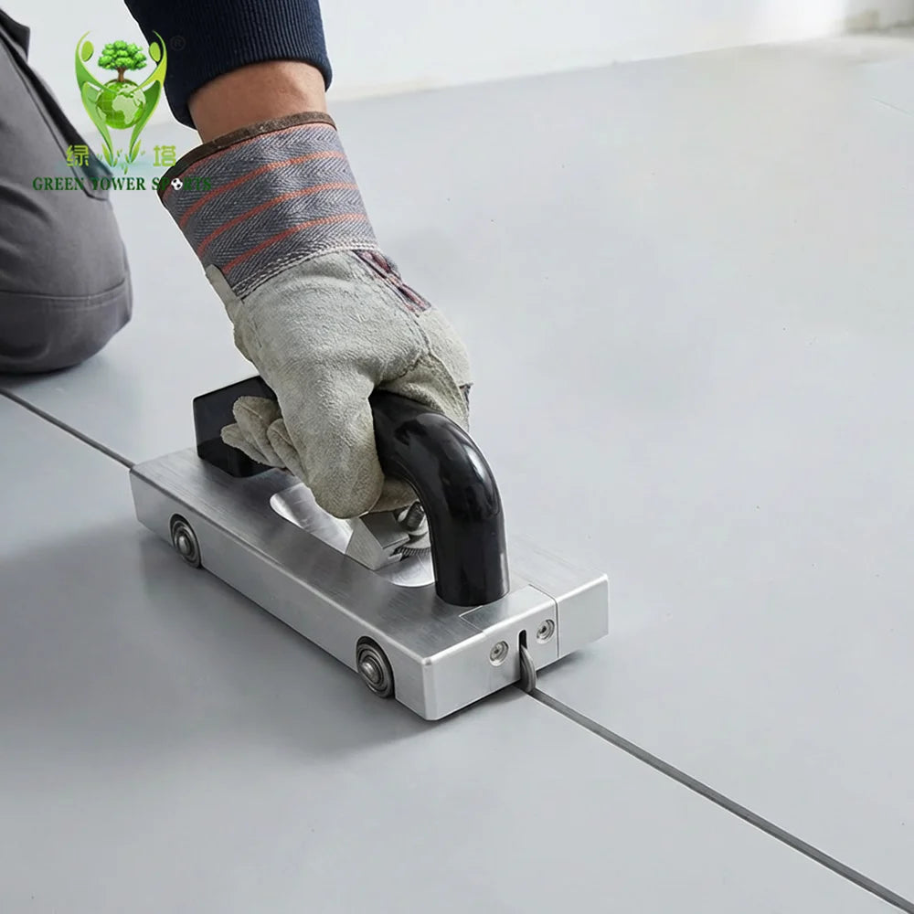 Wheeled Groover for Vinyl Floor Welding Grooving Slotting Pull Hand Tool Slotter PVC Vinyl Floor Welding