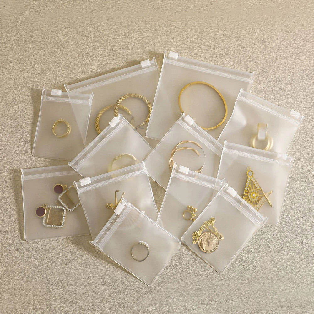 Wholesale Bulk Custom Logo Support Matt Pvc Plastic Zip Lock Zipper Bag Bags for Jewelry Card Packaging Rich Sizes