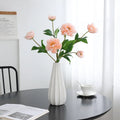 High Quality 3 Heads Artificial Silk Peony Flowers for Wedding Table Centerpiece Party Home Decoration