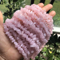 5-8mm Rose Quartz & Amethyst Tumbled Stone Chips Beads for Jewelry Making Irregular Shaped Healing Crystal Loose Beads Strand