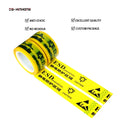 2- Printed Yellow Color BOPP Film Floor Area Protection Marking Warning Caution Low Static Anti-Static ESD Adhesive Tape