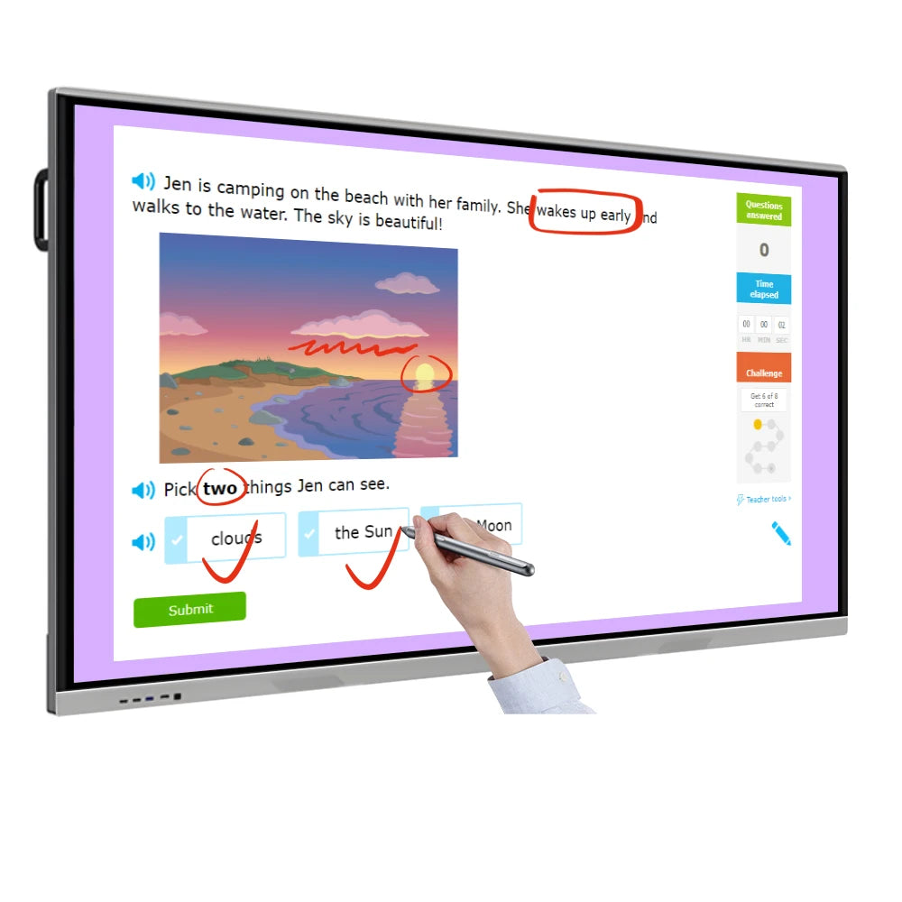65 75 85 90 Inch 4K LCD Display White Board 65 Inch Smart Board Prices Interactive Whiteboard Smart Board Whiteboard