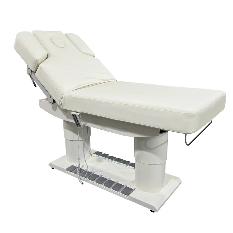 HICOMED Electric Aesthetic Bed Luxury 4 Motors Massage Waxing Beauty Bed Lash Facial SPA Salon Furniture With Dual Control