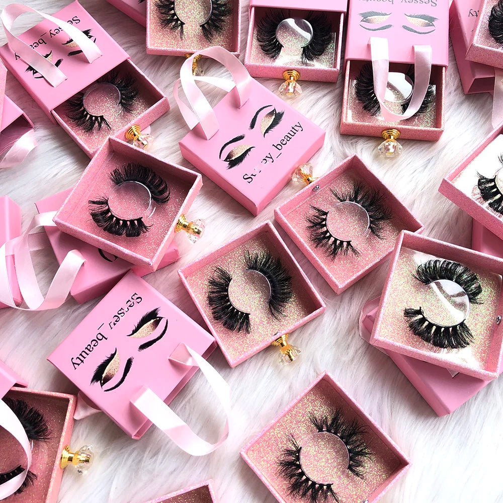 Wholesale Pulin Saisi Lashes 25mm Siberian Mink Eyelashes 5D for Lashes 100% Real Full Strip 3D Vendor Black Cruelty-Free