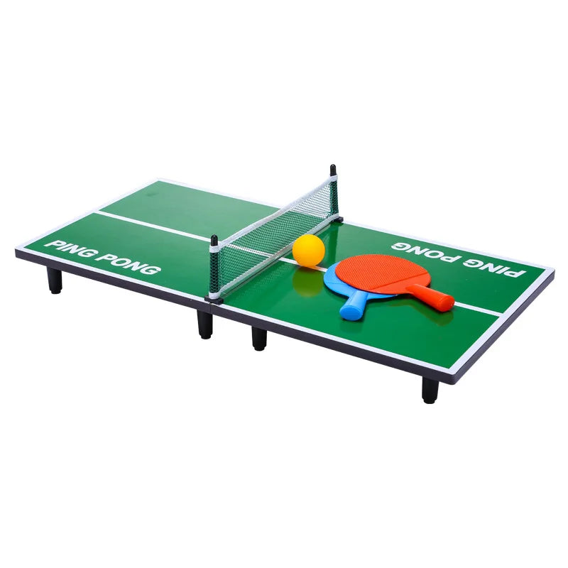 Mini 1 Set Wooden PingPong Table Tennis Racket & Portable Board Game Set for Kids Indoor Sport & Entertainment