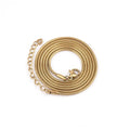 Stainless Steel Snake Chain Necklace Hip Hop Style Thick Gold Plated 18K Fashion Jewelry Densely Woven Snake Necklace