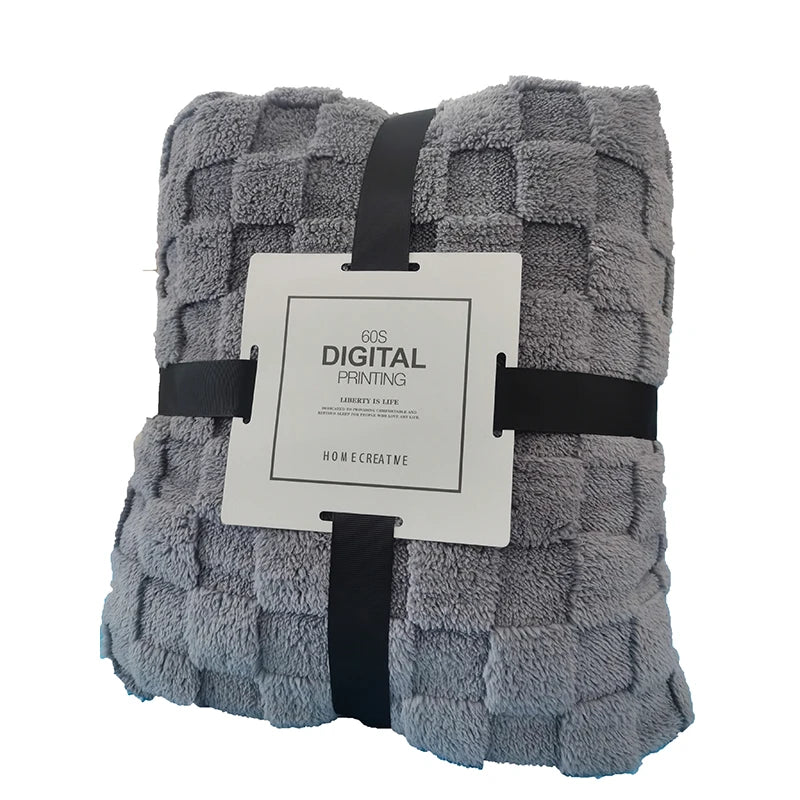 Wholesale Solid Colors Fleece Blankets Queen Size 150X200 Pattern Flannel Blanket Throws for Double Bed Adult