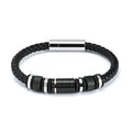 Alin Newest Design Magnetic Clasp Logo Customized Custom Leather Bracelet to Personalize Jewelry