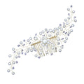Crystal Alloy Bridal Hair Combs Wedding Hair Ornaments Hair Clips for Women