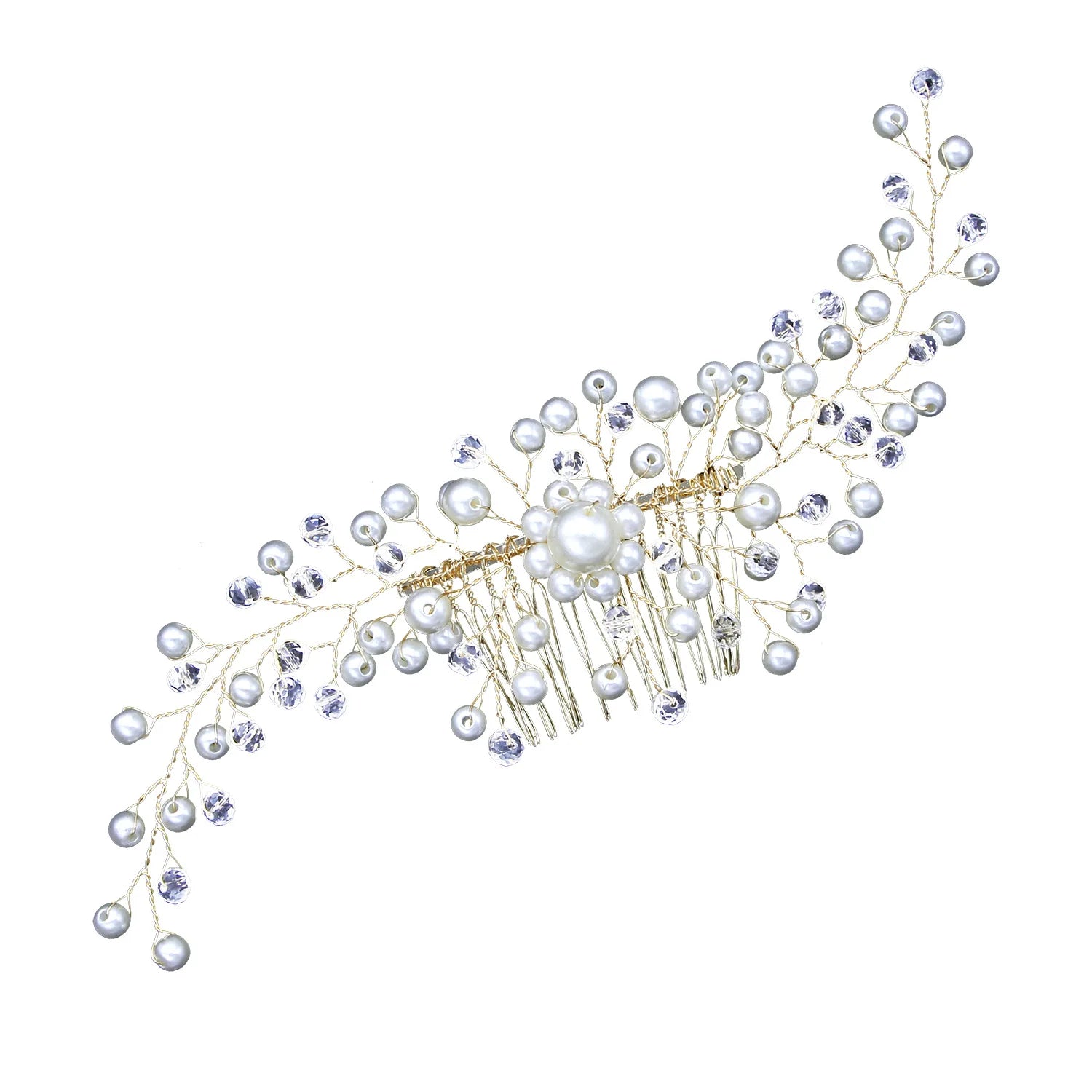 Crystal Alloy Bridal Hair Combs Wedding Hair Ornaments Hair Clips for Women