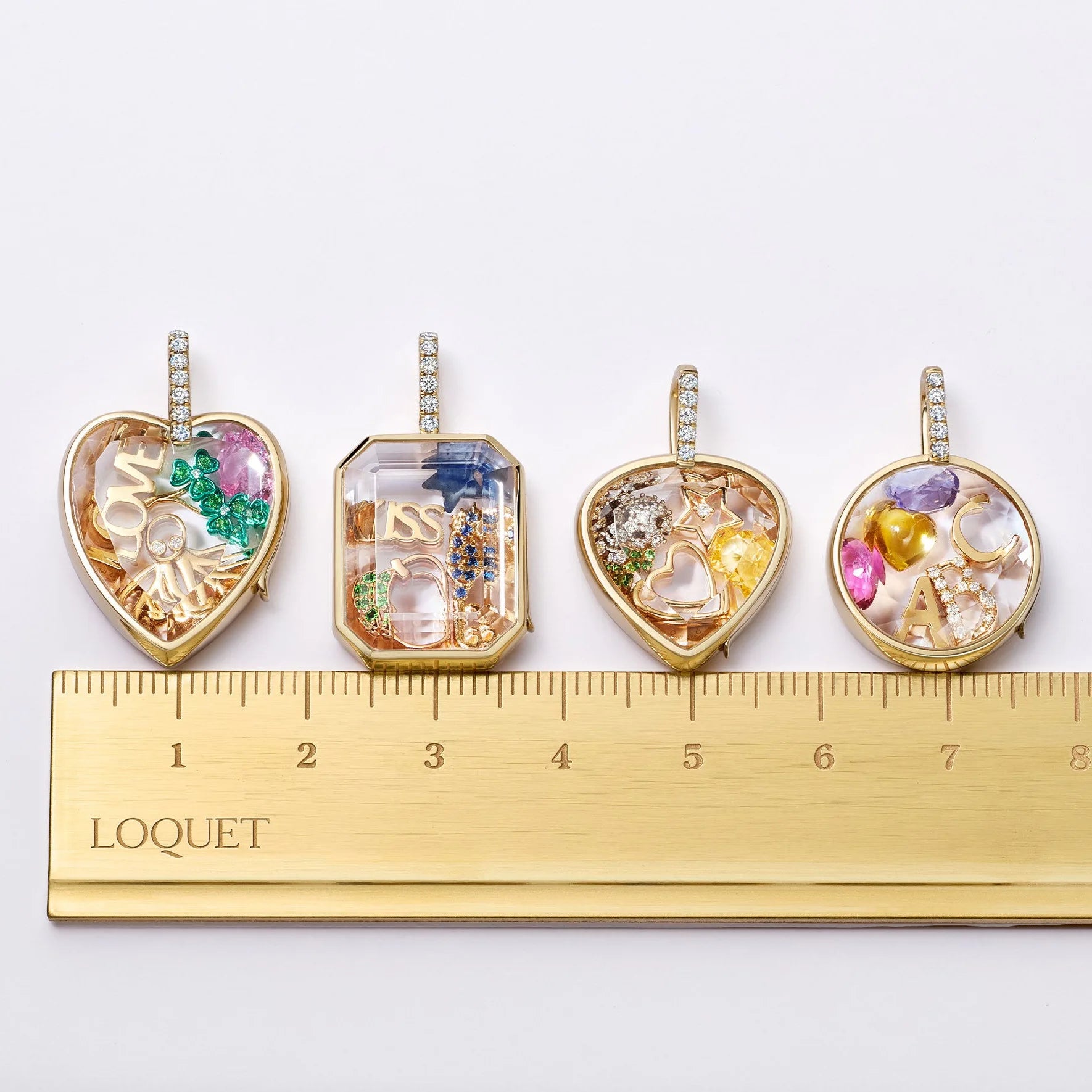 Fenyi Wholesale Personalized Diy 18k Gold Openable and Closable Transparent Box Pendant