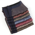 Men's 100% Silk Long Double Layer Scarf Face/Neck Wrap Fashion Neckerchief Formal Casual Business
