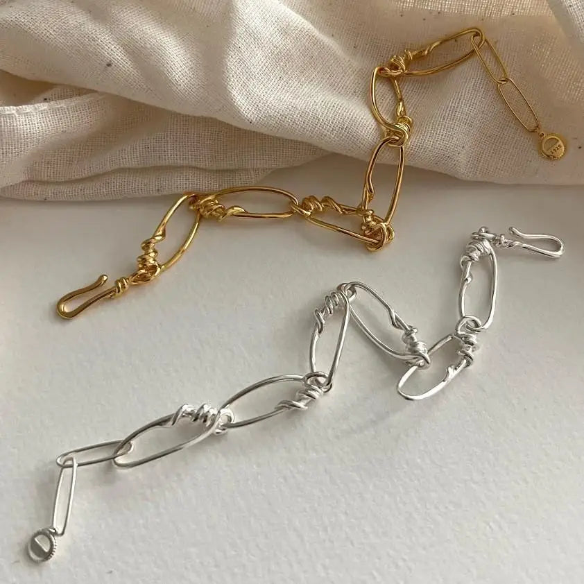 Fine Jewelry 925 Sterling Silver Link Chain Bracelet Dainty Bracelet for Women