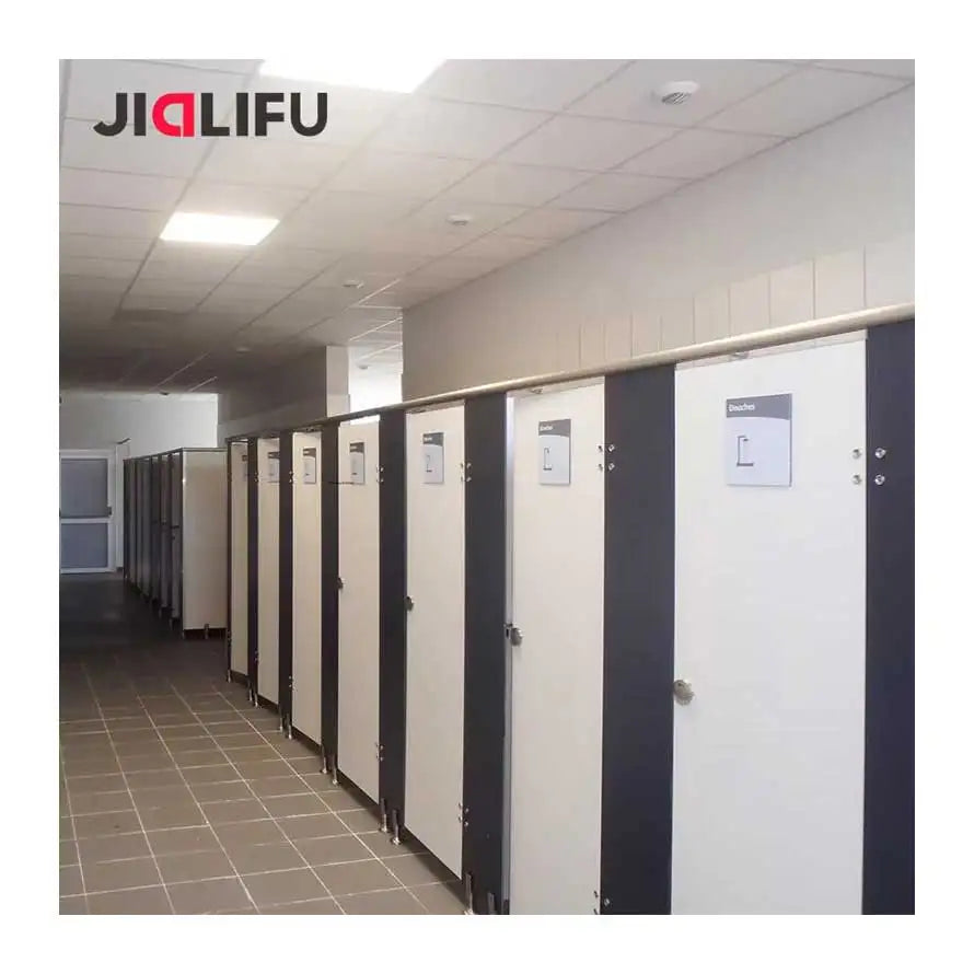 Used Sports Center Waterproof and Durable Hpl Compact Laminate Toilet Shower Cubicle Suppliers Perfect for Spa and Club