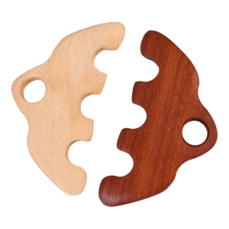 Wooden Scalp Care Massage Comb Body Acupoint Pressing Massage Tool Meridian Dredging Gua Sha Massage Brush