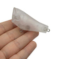 NO MOQ 55mm Unpainted Fishing Lure Blanks ABS Popper  6.5g Blank Crankbait 8120 Free Eye
