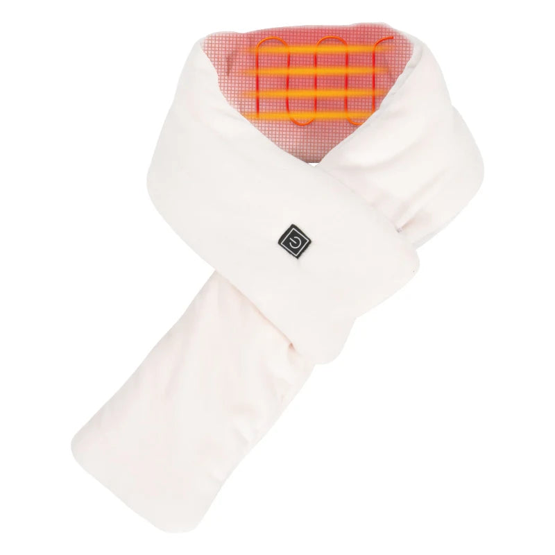 Safe and Durable Carbon Fiber Ne Scarf Electrically Heated Winter Scarf for Men and Women Gift Made of Durable Polyester