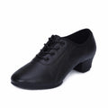 Pointed Tip 3.5cm Genuine Leather Latin Dance Shoes for Men