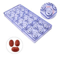 Cupcake Chocolate Polycarbonate Mold Molde De Policarbonato Para Chocolate Cake Tools 3D Plastic Chocolate Mold