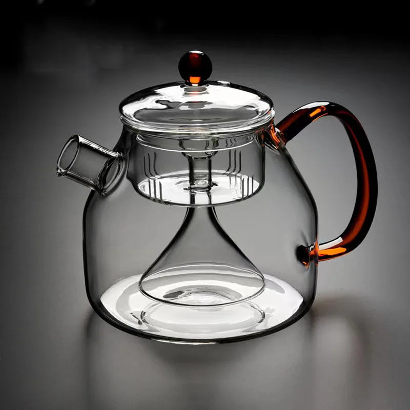 HOT SALES Hand Made Heat Resistant Borosilicate Glass Teapot Glass Tea Set Glass Pot