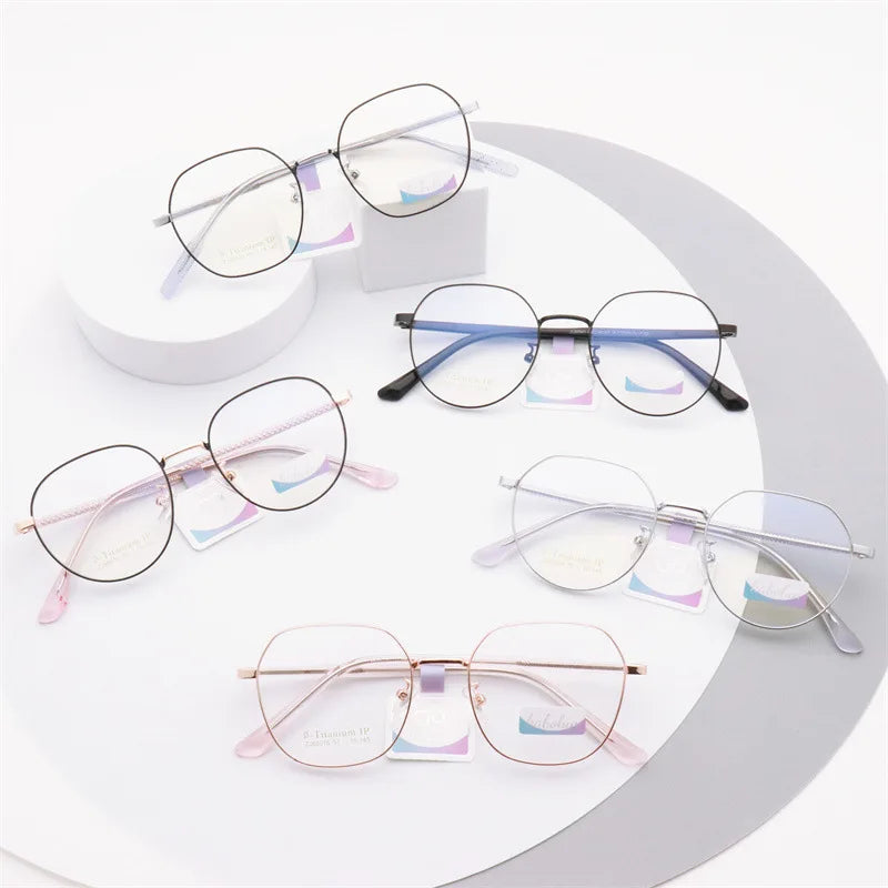 Mixed Metal Acetate Cp Temple Fashion Eyewear Optical Frame Eye Glasses Spectacle Frames Assorted Eyeglasses Frames