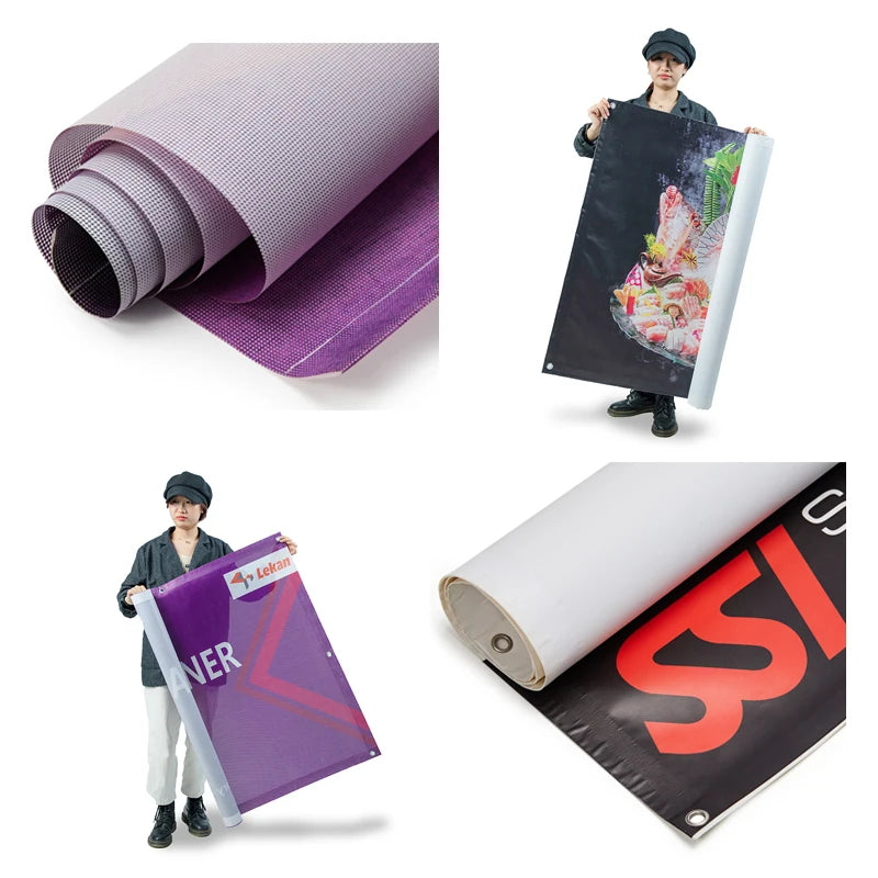 Custom Banner Printing Advertising Promotional Mesh Banner Pvc Canvas Vinyl Waterproof Outdoor Advertising Pvc Vinyl Banner