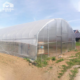 BAOLIDA Double Arch Greenhouse Strong Wind Resistance Heat Preservation Commercial Greenhouse Metal Frame